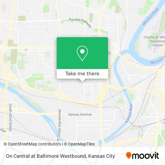 Mapa de On Central at Baltimore Westbound