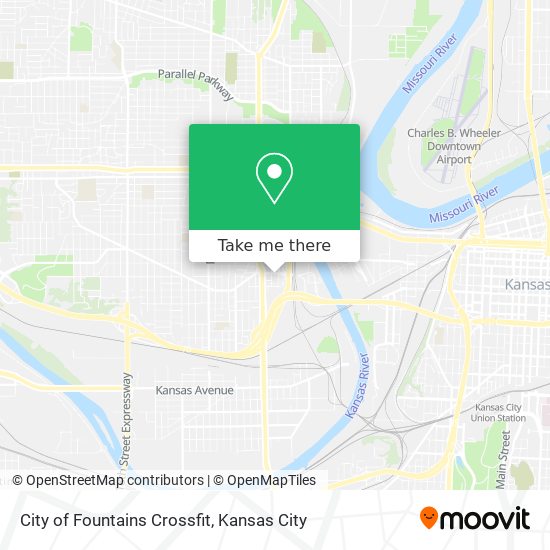 City of Fountains Crossfit map