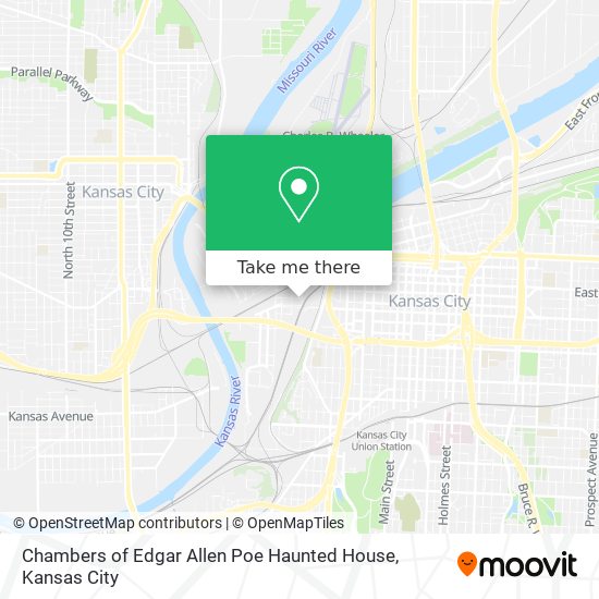 Mapa de Chambers of Edgar Allen Poe Haunted House