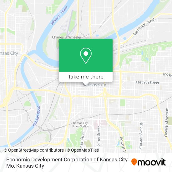 Mapa de Economic Development Corporation of Kansas City Mo