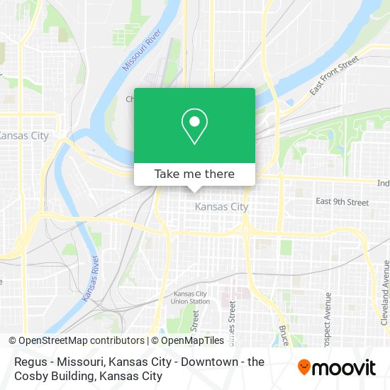 Regus - Missouri, Kansas City - Downtown - the Cosby Building map