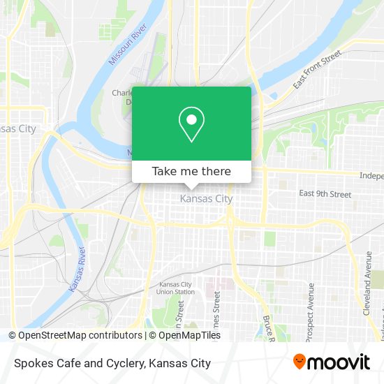 Spokes Cafe and Cyclery map