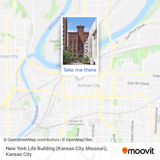 Mapa de New York Life Building (Kansas City, Missouri)
