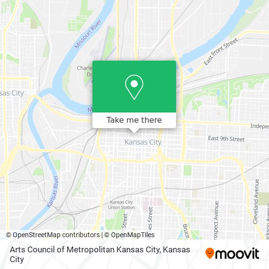 Arts Council of Metropolitan Kansas City map