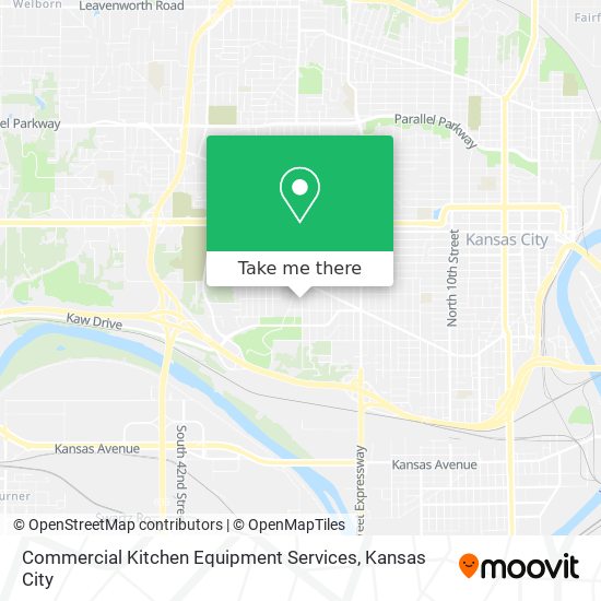 Commercial Kitchen Equipment Services map
