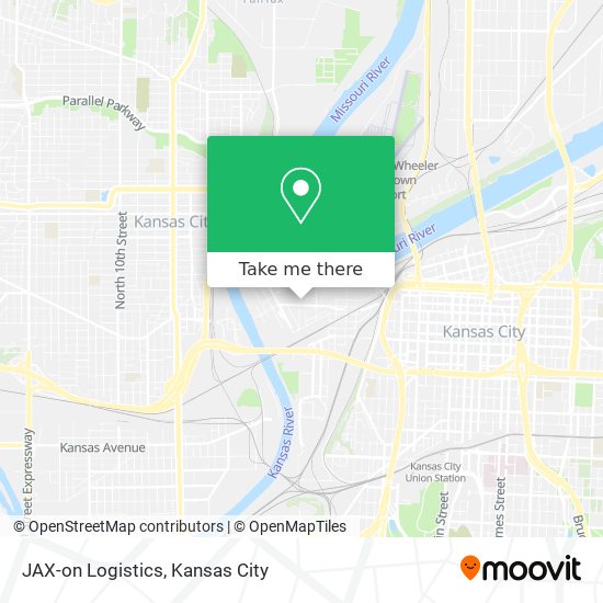 JAX-on Logistics map