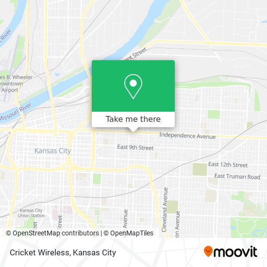 Mapa de Cricket Wireless