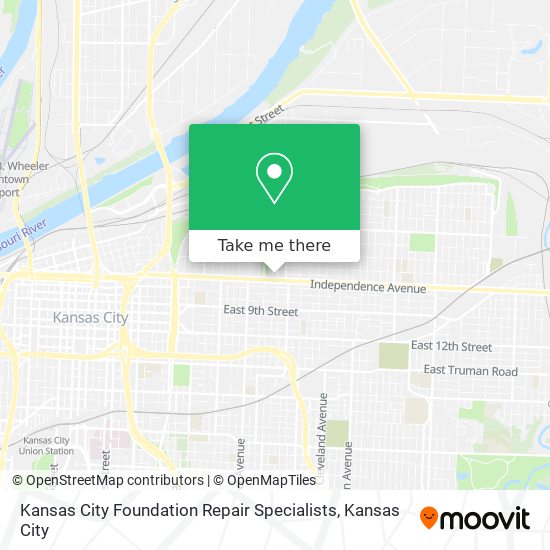 Mapa de Kansas City Foundation Repair Specialists