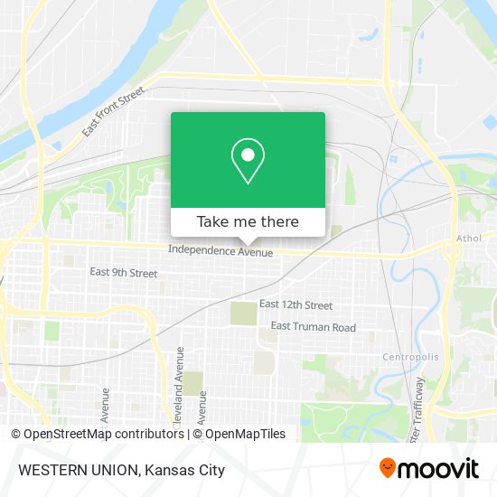 WESTERN UNION map