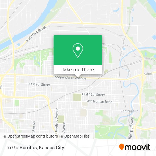 To Go Burritos map