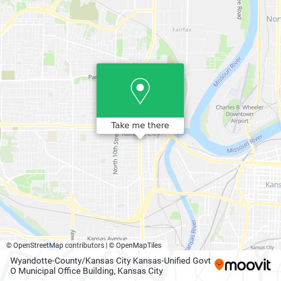 Wyandotte-County / Kansas City Kansas-Unified Govt O Municipal Office Building map