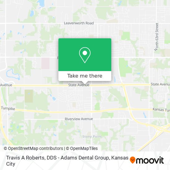Mapa de Travis A Roberts, DDS - Adams Dental Group