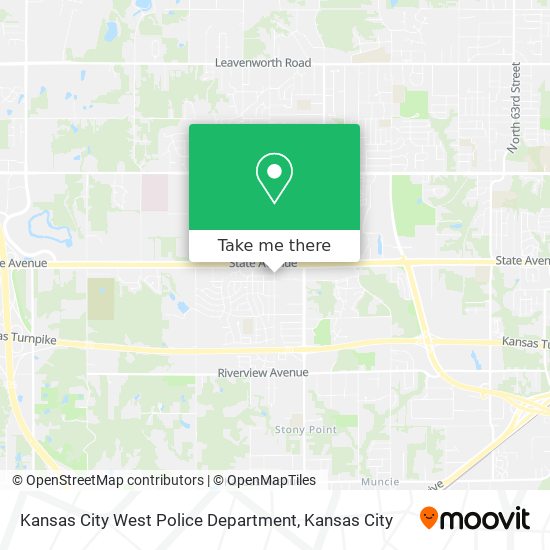 Kansas City West Police Department map