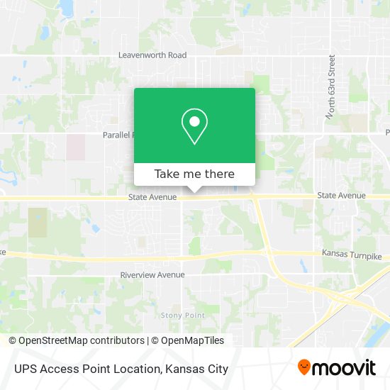 UPS Access Point Location map