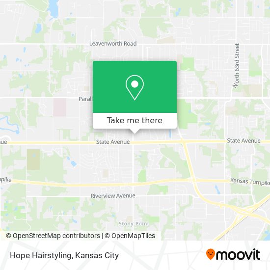 Hope Hairstyling map