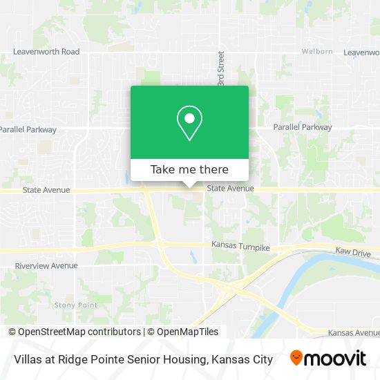 Villas at Ridge Pointe Senior Housing map