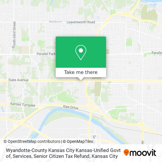 Mapa de Wyandotte-County Kansas City Kansas-Unified Govt of, Services, Senior Citizen Tax Refund