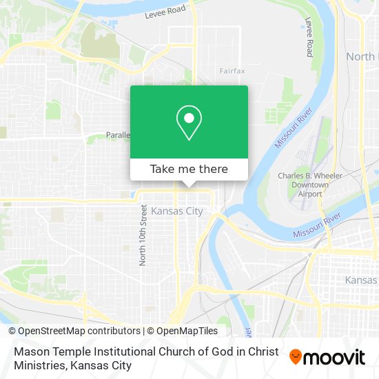 Mapa de Mason Temple Institutional Church of God in Christ Ministries