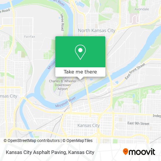 Kansas City Asphalt Paving map