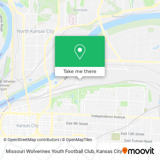 Missouri Wolverines Youth Football Club map