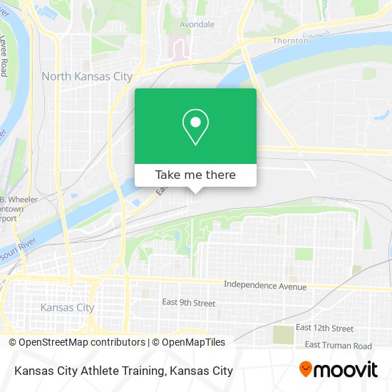 Kansas City Athlete Training map