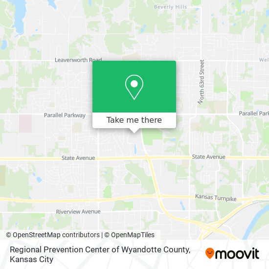 Regional Prevention Center of Wyandotte County map