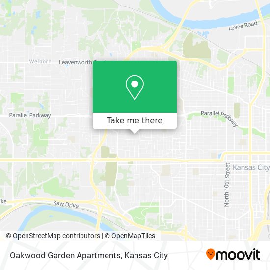 Mapa de Oakwood Garden Apartments