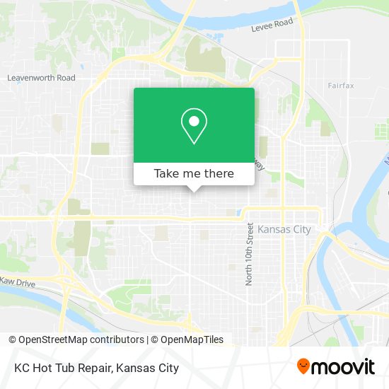 KC Hot Tub Repair map