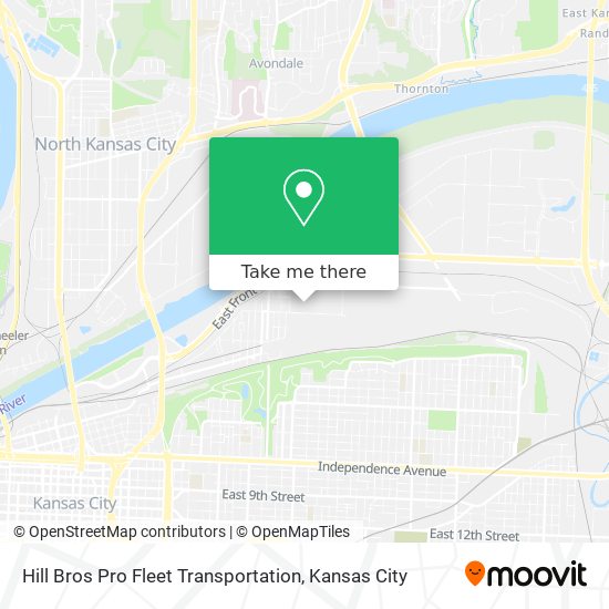 Hill Bros Pro Fleet Transportation map