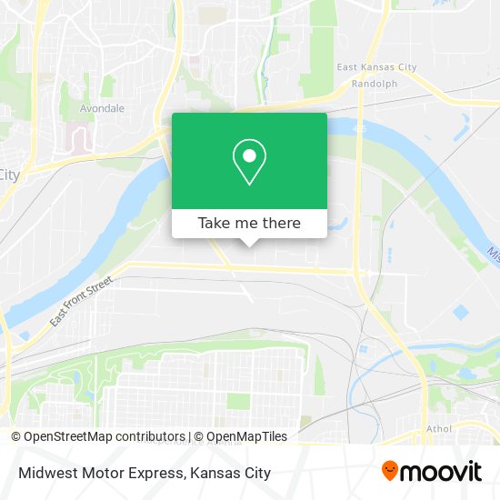 Midwest Motor Express map