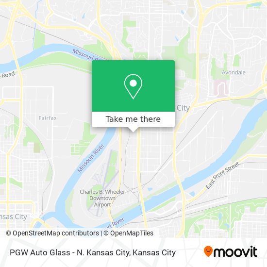 Mapa de PGW Auto Glass - N. Kansas City