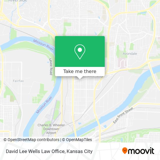 Mapa de David Lee Wells Law Office