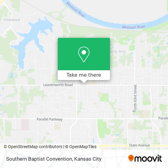 Mapa de Southern Baptist Convention