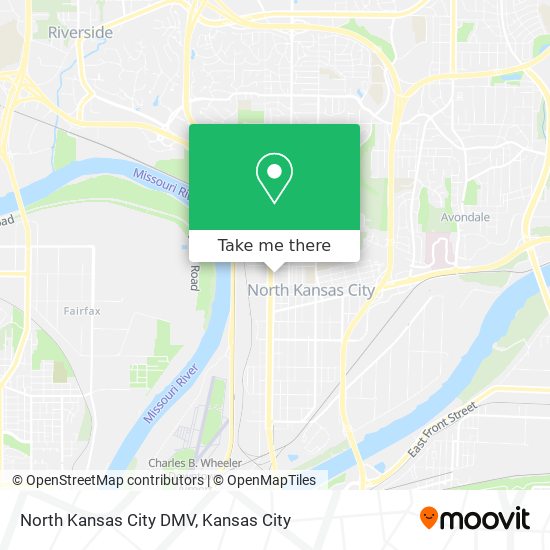 Mapa de North Kansas City DMV