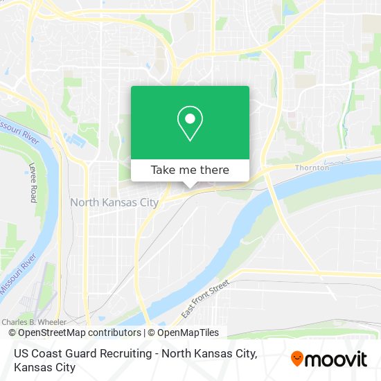 US Coast Guard Recruiting - North Kansas City map