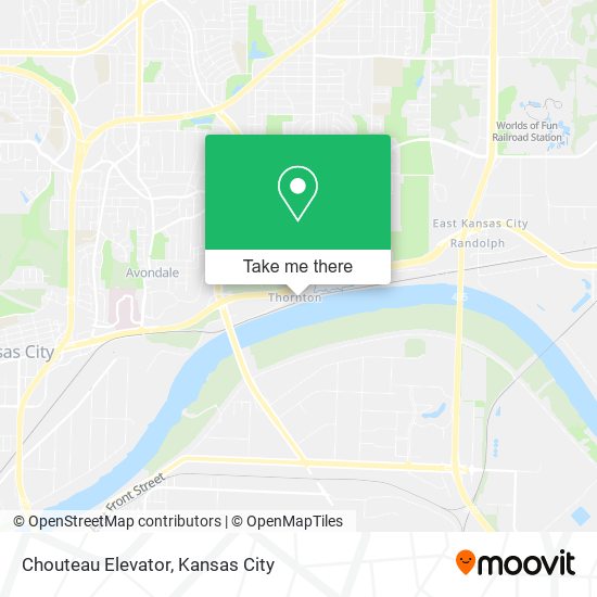 Chouteau Elevator map
