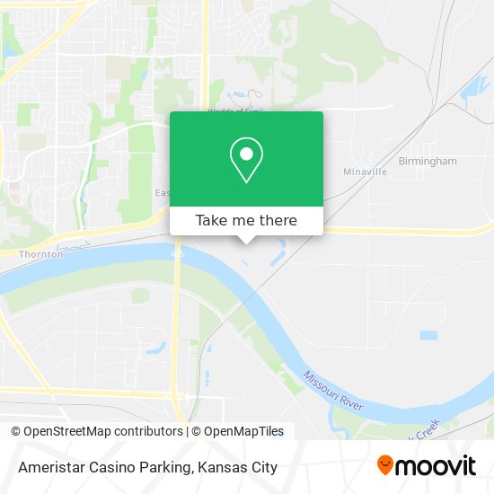 Ameristar Casino Parking map