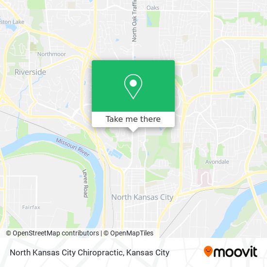 Mapa de North Kansas City Chiropractic