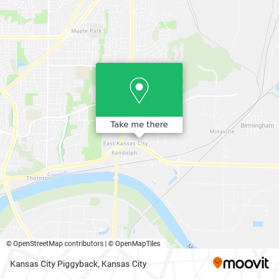 Mapa de Kansas City Piggyback