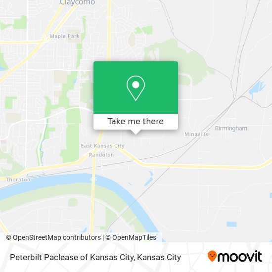 Mapa de Peterbilt Paclease of Kansas City