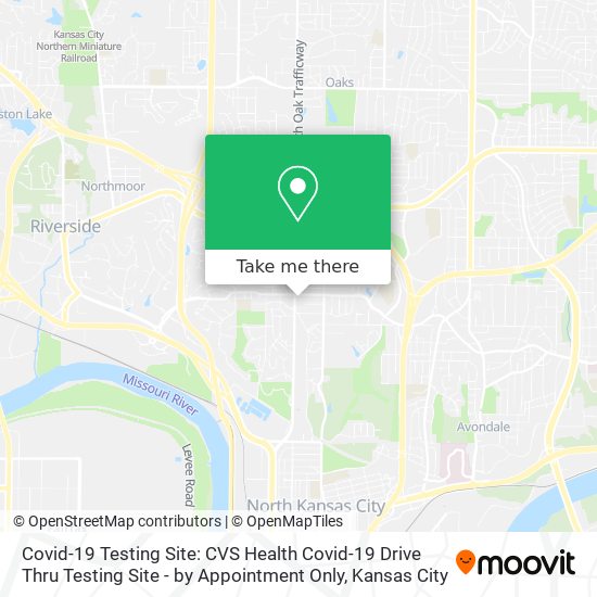 Covid-19 Testing Site: CVS Health Covid-19 Drive Thru Testing Site - by Appointment Only map