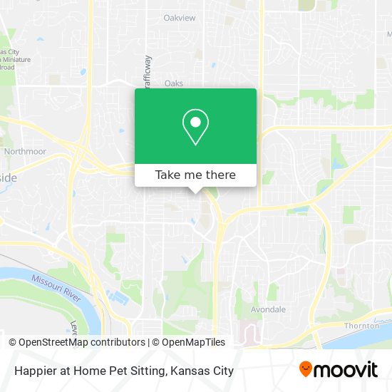 Happier at Home Pet Sitting map