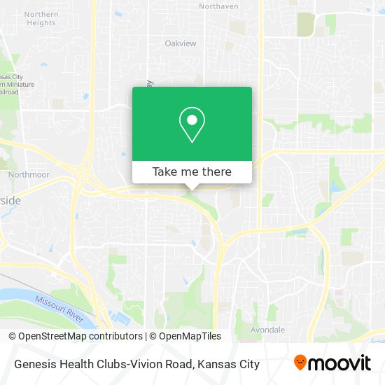 Genesis Health Clubs-Vivion Road map