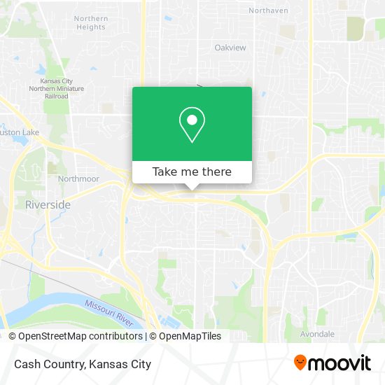 Cash Country map