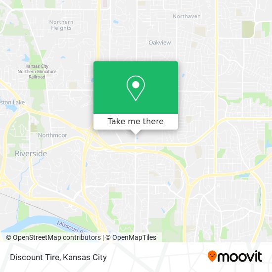 Mapa de Discount Tire