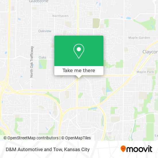 D&M Automotive and Tow map