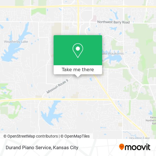 Durand Piano Service map