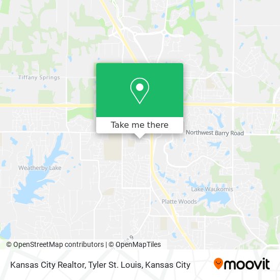 Mapa de Kansas City Realtor, Tyler St. Louis