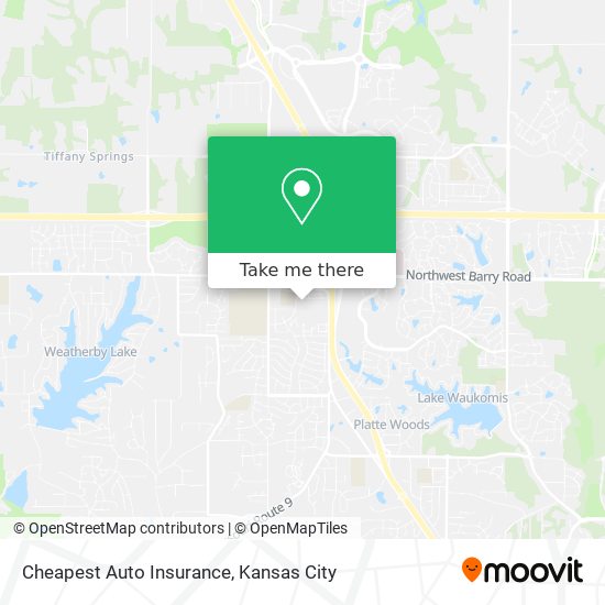 Cheapest Auto Insurance map