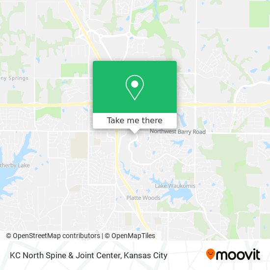 KC North Spine & Joint Center map